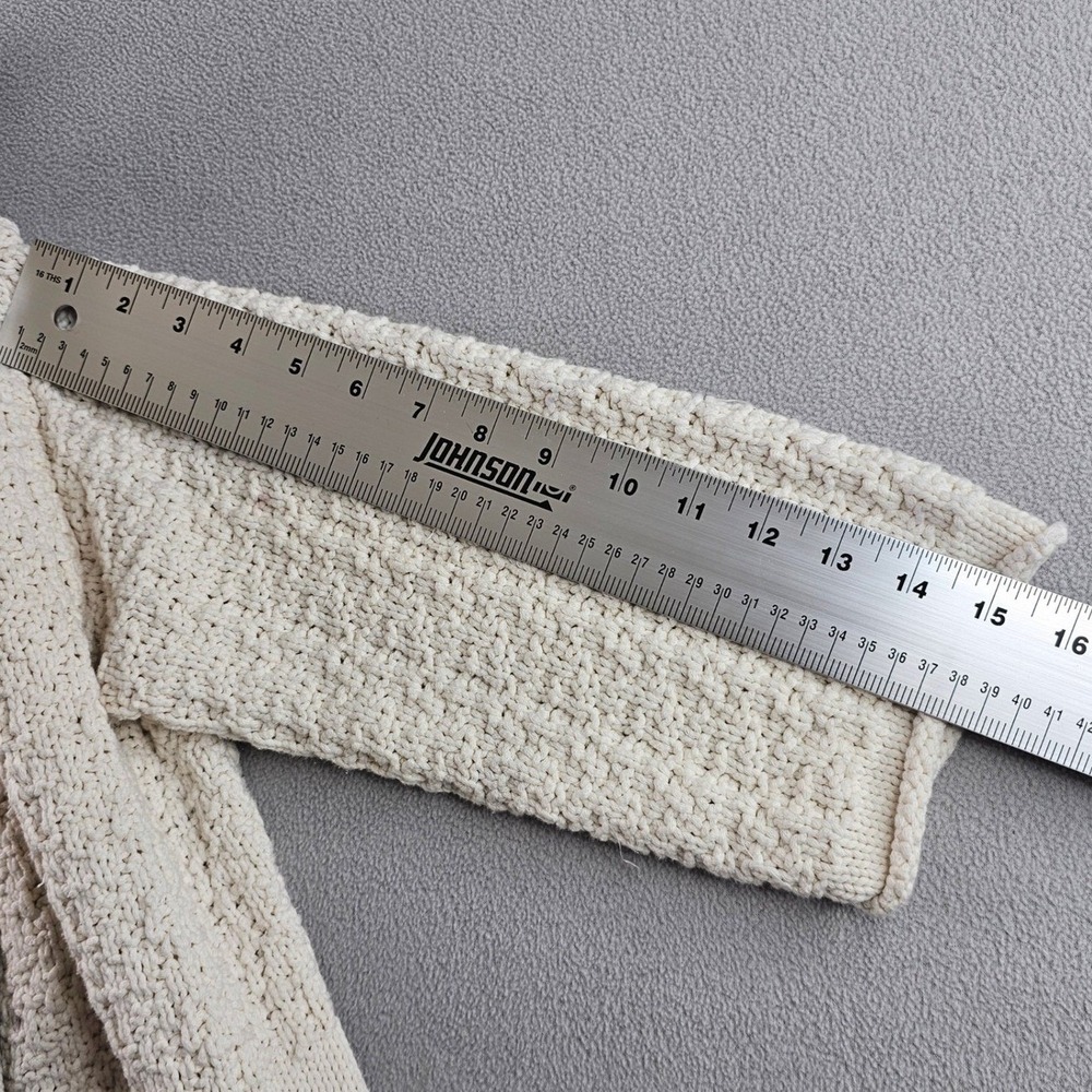 Piazza‎ Sempione Textured Knit Cardigan Sweaters Women's Cream Button Front - Picture 12 of 13